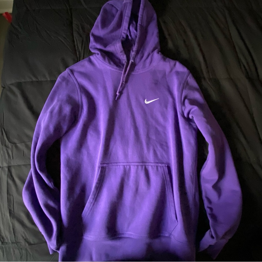 Nike Purple Swoosh Pullover Hoodie